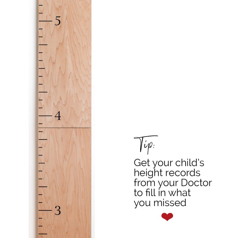 HEADWATERS STUDIO Wood Growth Chart for Wall - Growth Chart Wood Growth Chart for Kids Wooden Ruler Growth Chart Child Height Wall Chart Grow Chart for Wall Kids Wall Ruler Height Chart-Modern Natural - Image 5